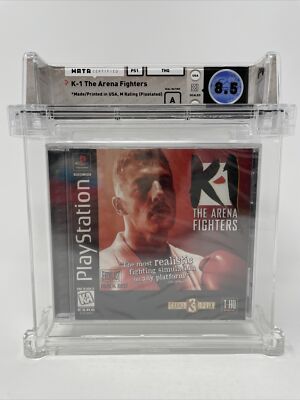 PS1 Playstation K-1 The Arena Fighters WATA 8.5 Grade A Sealed Graded Brand New