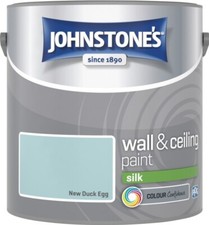 Johnstone's Wall & Ceiling Paint Silk Emulsion Smooth Finish Tin 2.5L All Colors
