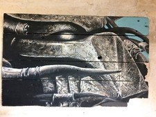 Tableau Predator sur bois de palette recyclé