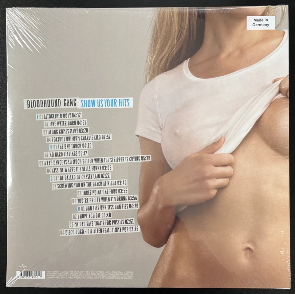 BLOODHOUND GANG SHOW US YOUR HITS BLUE VINYL 2LP IMPORT LIMITED NEW SEALED MINT Foto 2 de 2