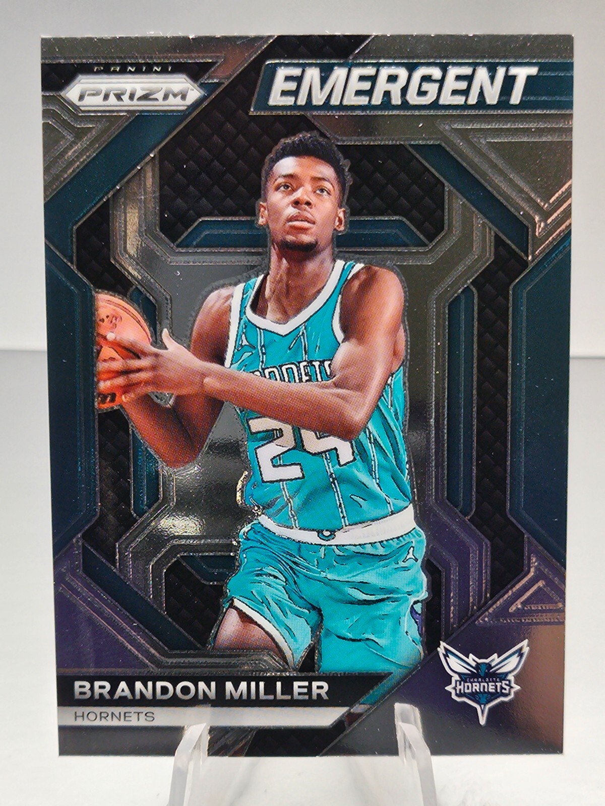 2023-24 Panini Prizm Emergent Brandon Miller Rookie Charlotte Hornets #17
