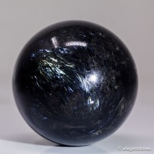 384g62mm Astrophyllite Sphere Crystal Ball Stone Fireworks Quartz Healing Flash