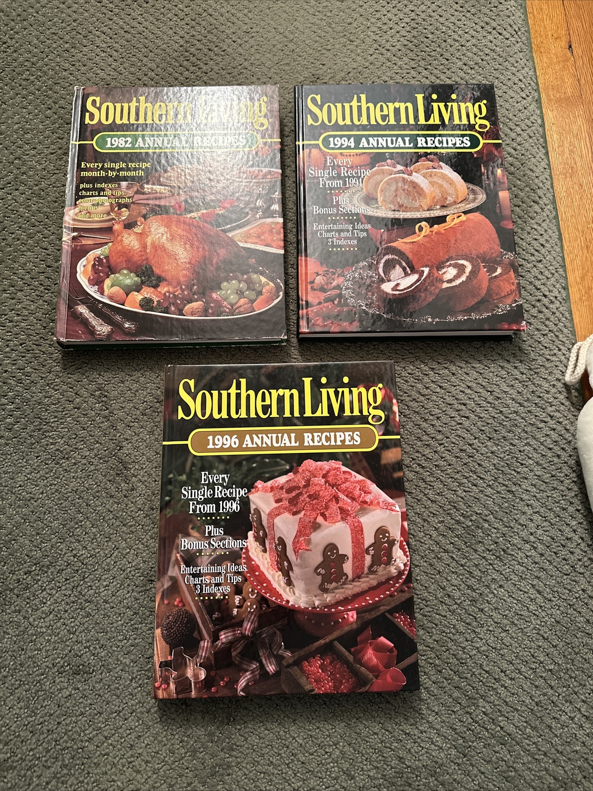 Southern Living Annual Recipes Cookbook Hardcover Lot Of 3 Cook Books ...
