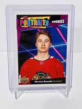 Nicolas Beaudin 2020-21 Upper Deck Series 1 UD Portraits Rookies RC #P-49 Hawks