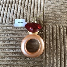 Acrylic Red ring pop    Christmas Ornament