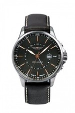 Image of Iron Annie 5842-5 Corrugated Dual-Time Quartz Men's Watch 42mm