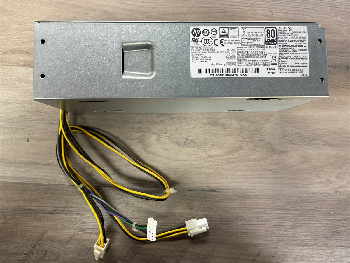 HP ProDesk 600 G3 G4 G5 SFF 180W Power Supply 901764-001 L08404