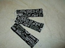 FACE MASKS Adult Size Christian Theme 3 qty. Handmade NEW
