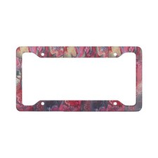 Pink License Plate Frame - Cute Car Accessory Girly Vehicle Decoration