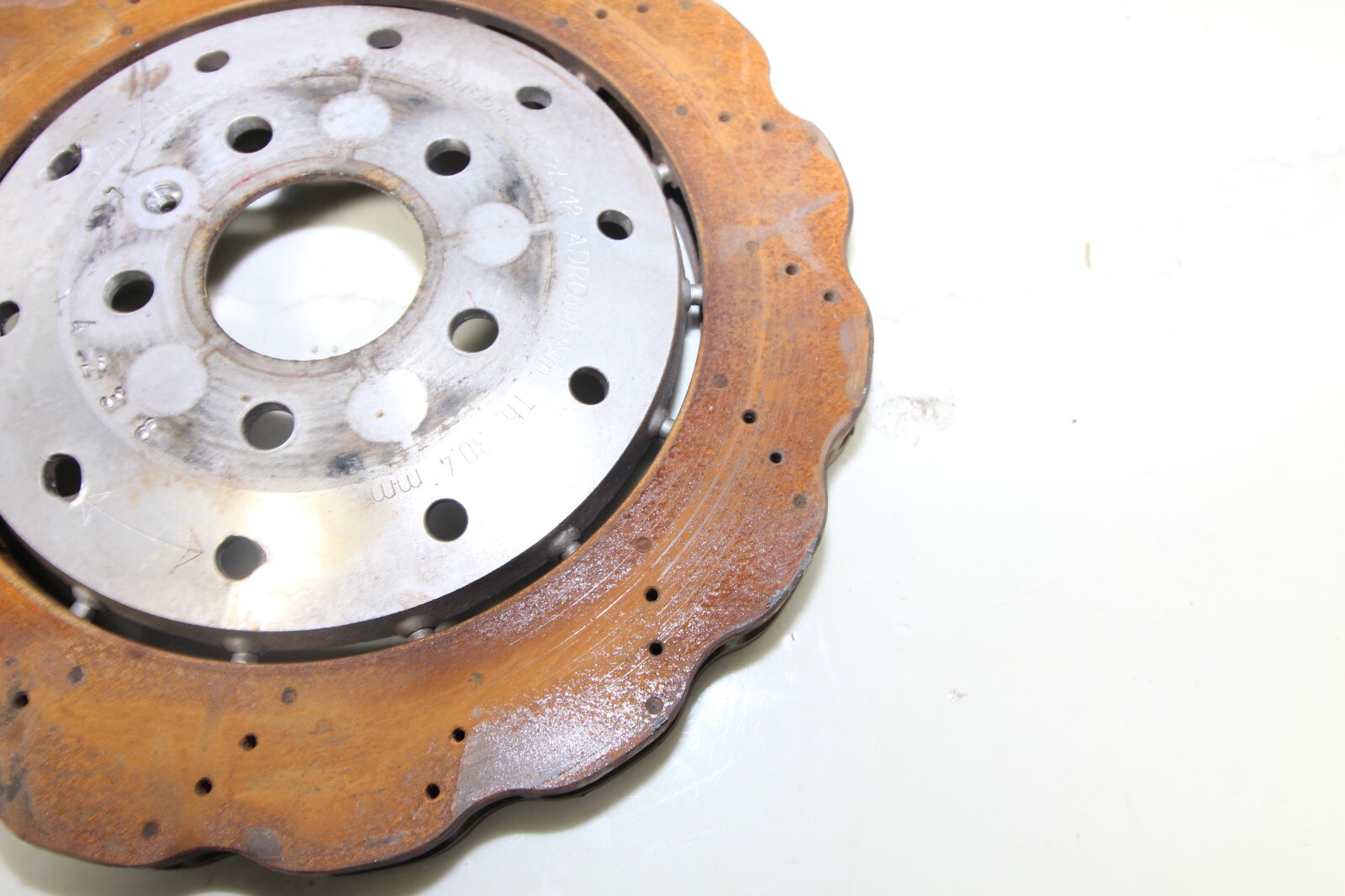 17-21 AUDI R8 V10 PLUS RWS OEM REAR BRAKE ROTOR 19K MILES GENUINE FACTORY STOCK