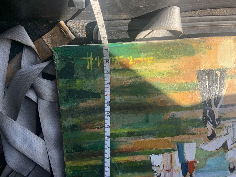 Pintura al óleo impresionismo francés ruso Dimitri Hoistoff Foto 4 de 4