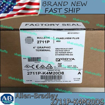 NEW AB 2711P-K4M20D8 VERSION PanelView Plus 6 Graphic Terminal 2711P-K4M20D8 US