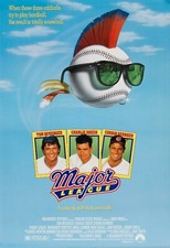 Póster de la película de Grandes Ligas 1989 11x17 Charlie Sheen Rick Wild Thing Vaughn ⚾🍿