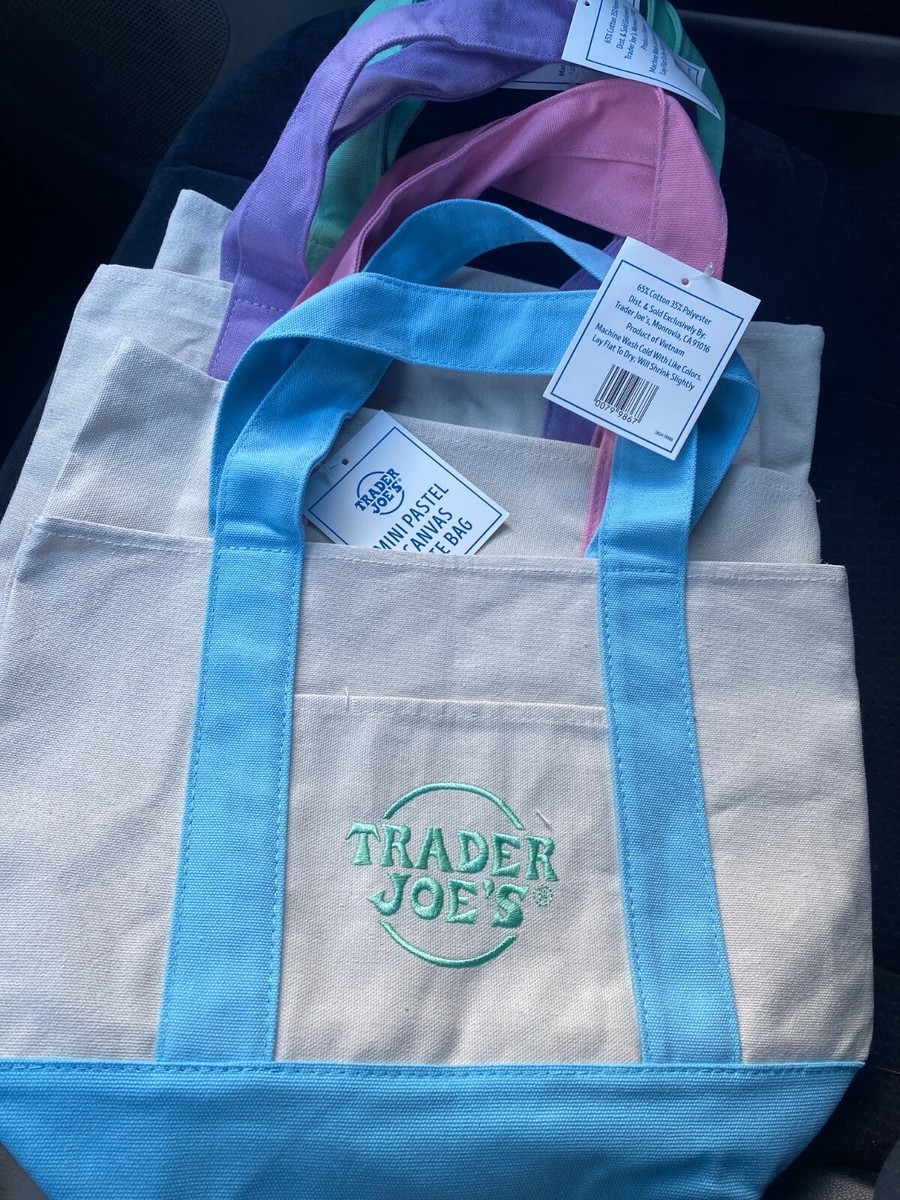 Trader Joes Mini Tote Bag Set Of 4 NEW Spring 2025 All