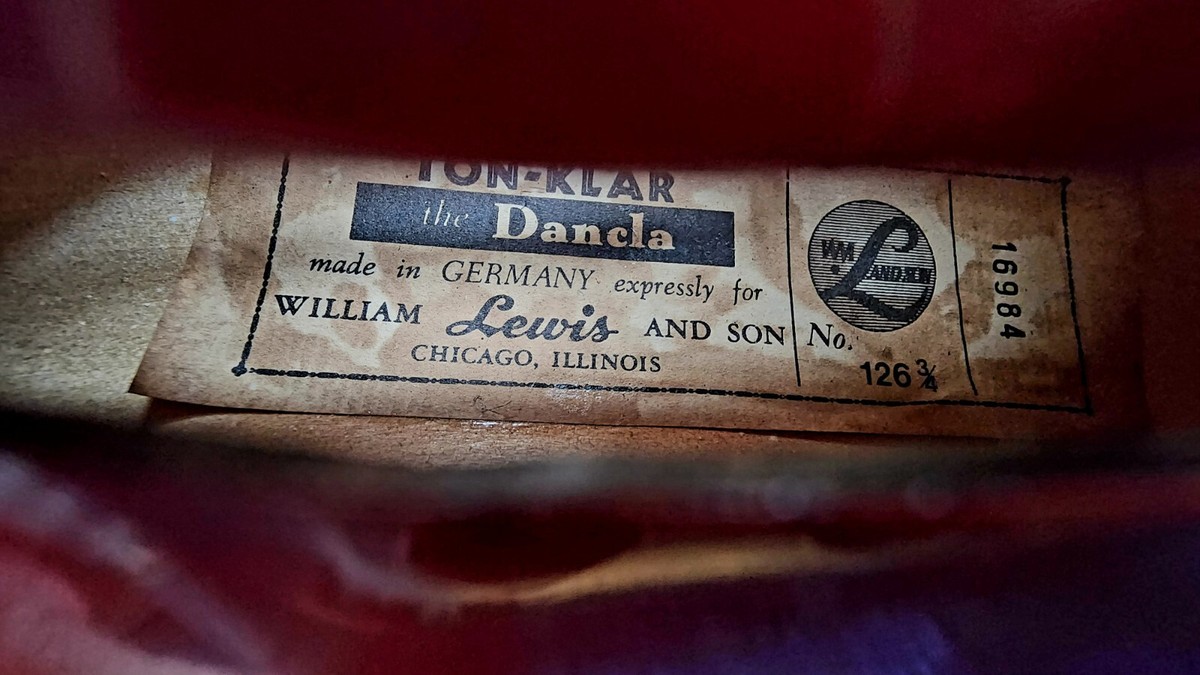 TON-KLAR DANCLA VIOLIN MADE IN GERMANY #126 Set w/ CASE AND 2 BOWS