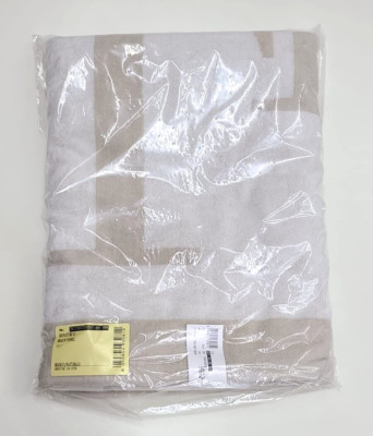 Frette Luxury Signature 01 Pool Towel White/Natural Made Italy