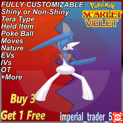Pokémon Scarlet and Violet   Shiny Gallade   W/ Best 6IV Customizable