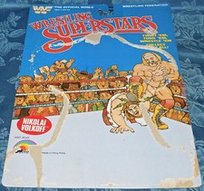WWF Ljn Nikolai Volkoff card Backing W/ file Card for figure 1985 Titan