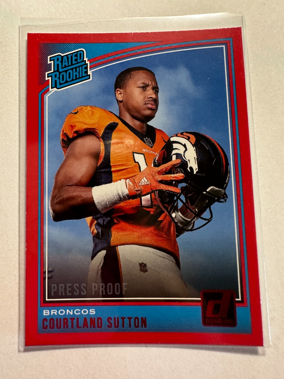 K21,077 - 2018 Donruss Press Proof Red #312 Courtland Sutton RR