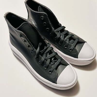 Women's Converse CTAS Move Iron Grey/White High Top Shoes - Size 9.5 A01344C