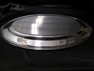 GRAND PLAT de service ovale en inox Letang et Rémy EUR 35,00 - FR