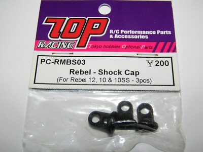 TOP Racing Rebel - Dämpferkappe (3 Stück) für Rebel 12/10/10SS - PC-RMBS03