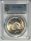 1924  PEACE DOLLAR PCGS MS 66