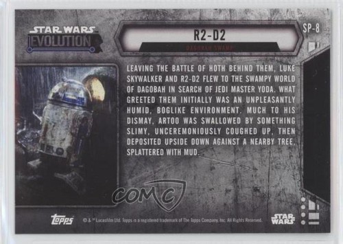 2016 Topps Star Wars Evolution Short Print /100 R2-D2 (Dagobah Swamp) #SP-8 1j8 - Picture 2 of 3