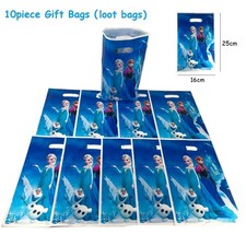 10pc loot Bags Elsa Anna Birthday party bags decorations