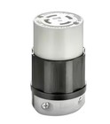 Leviton 30 Amp 125/250-Volt Locking Connector, Black and White 2713-CS