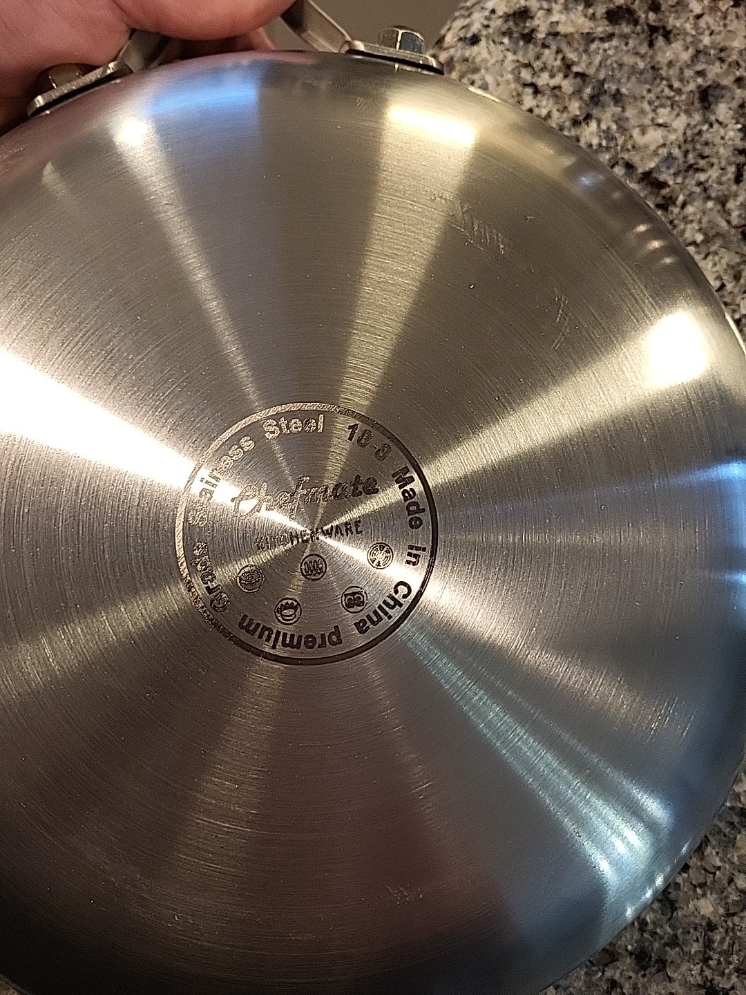 Set Of 3 Brand New  Chef mate Stainless Steel Frying Pans