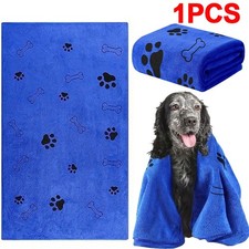 1 PC Large Dog Cat Drying Towel 60x100 | Super Absorbent Microfiber Pet Towel