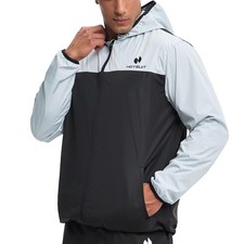 HOTSUIT Sauna Suit for Men Sweat Suits Gym Workout Large, Only White Jacket