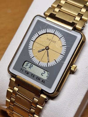   TISSOT Two-Timer Ref. D371667E   Dual Time LCD/Analog, 1980er Jahre
