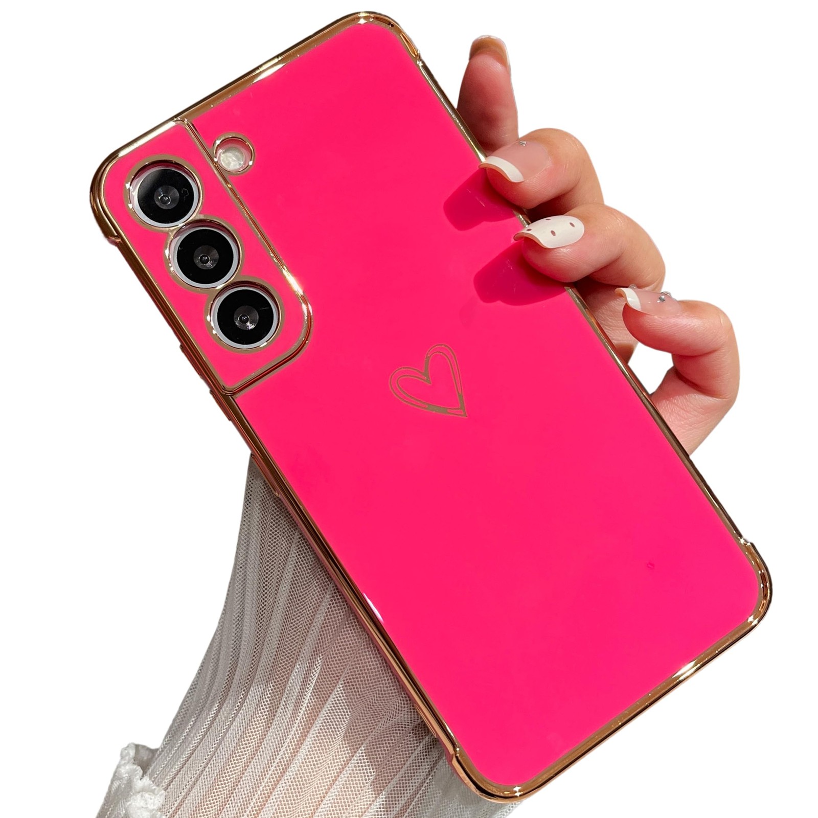 Coque Samsung S21 5G en silicone transparent pailleté pour femmes et filles