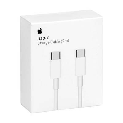 New Apple 2M USB-C to USB-C Charging Cable (White)