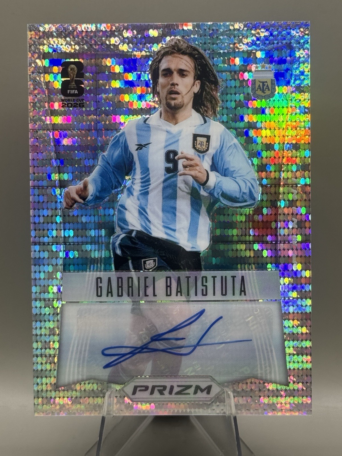 Gabriel Batistuta Argentina 2026 Panini World Cup Throwback Auto Preferred Prizm
