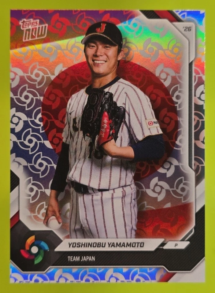 25+ Topps Now World Baseball Classic Team Japan 2026 Yoshinobu