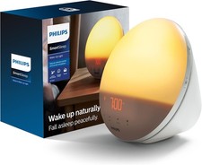 Philips HF3520 60 E Wake-Up Light With Colored Sunrise Simulation - White