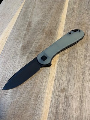 civivi elementum s35vn black oxide blade drop point liner lock folding knife