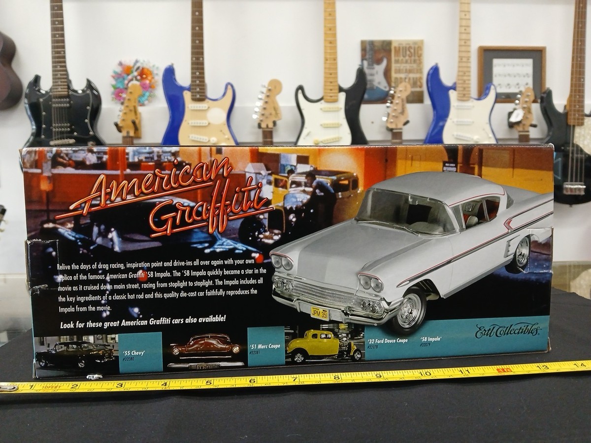 Ertl 1:18 1958 Chevrolet Impala American Graffiti Diecast Vehicle
