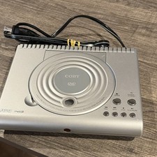 Coby DVD-207 DVD Player Silver Dolby Digital Remote MP3 Playback DVD CD CD-RW