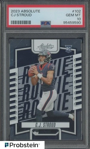 2023 Panini Absolute #102 CJ Stroud Houston Texans RC Rookie PSA 10 GEM MINT
