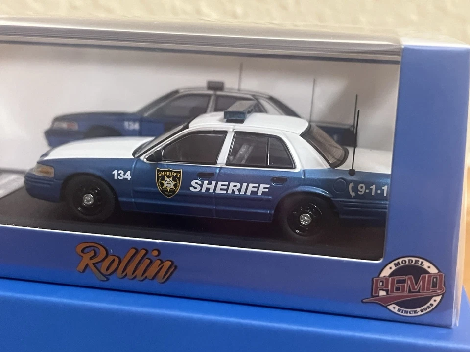 Rollin 1:64 Ford Crown Victoria Police Interceptor PGMD King County Sheriff RTS - Image 4 of 4