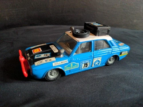 Vintage Corgi Hillman Hunter Rally Car 302 original Golden Jacks diecast