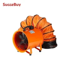 Exhaust Fan 10/12inch Ventilation Fan Ventilator with 5M PVC Duct Exhaust Blower