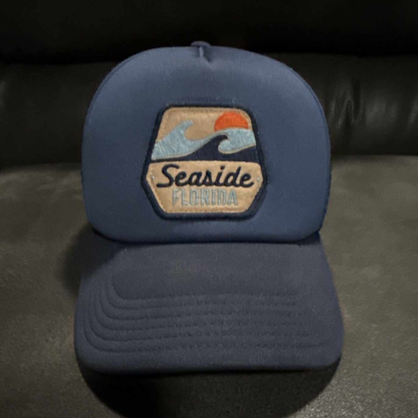 Legacy Navy Blue Adjustable Mesh Back Trucker Hat Seaside Florida Men