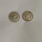 2 1967 40% silver 50C Kennedy Half Dollar in  as seen in photos