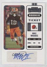 2022 Panini Contenders Rookie Ticket Mike Woods #245 Auto 0px
