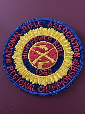 1960 NATIONAL RIFLE ASSOCIATION REGIONAL CHAMPIONSHIP PATCH  HIGH POWER RIFLE 